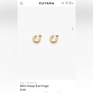 Cuyana Gold-Tone Hoop Earrings
